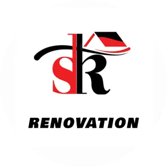 Logo SR Rénovation (cercle blanc)